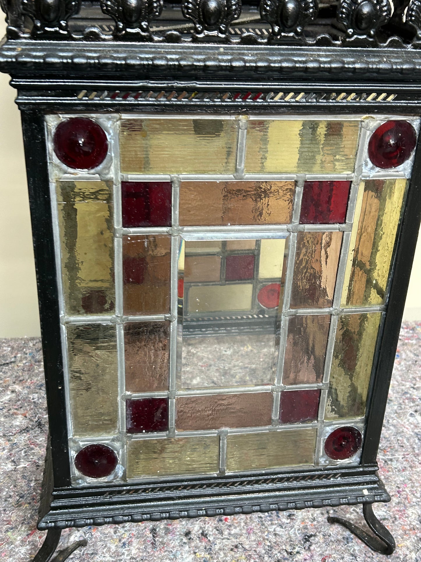 Victorian Stained Glass Hall Lantern