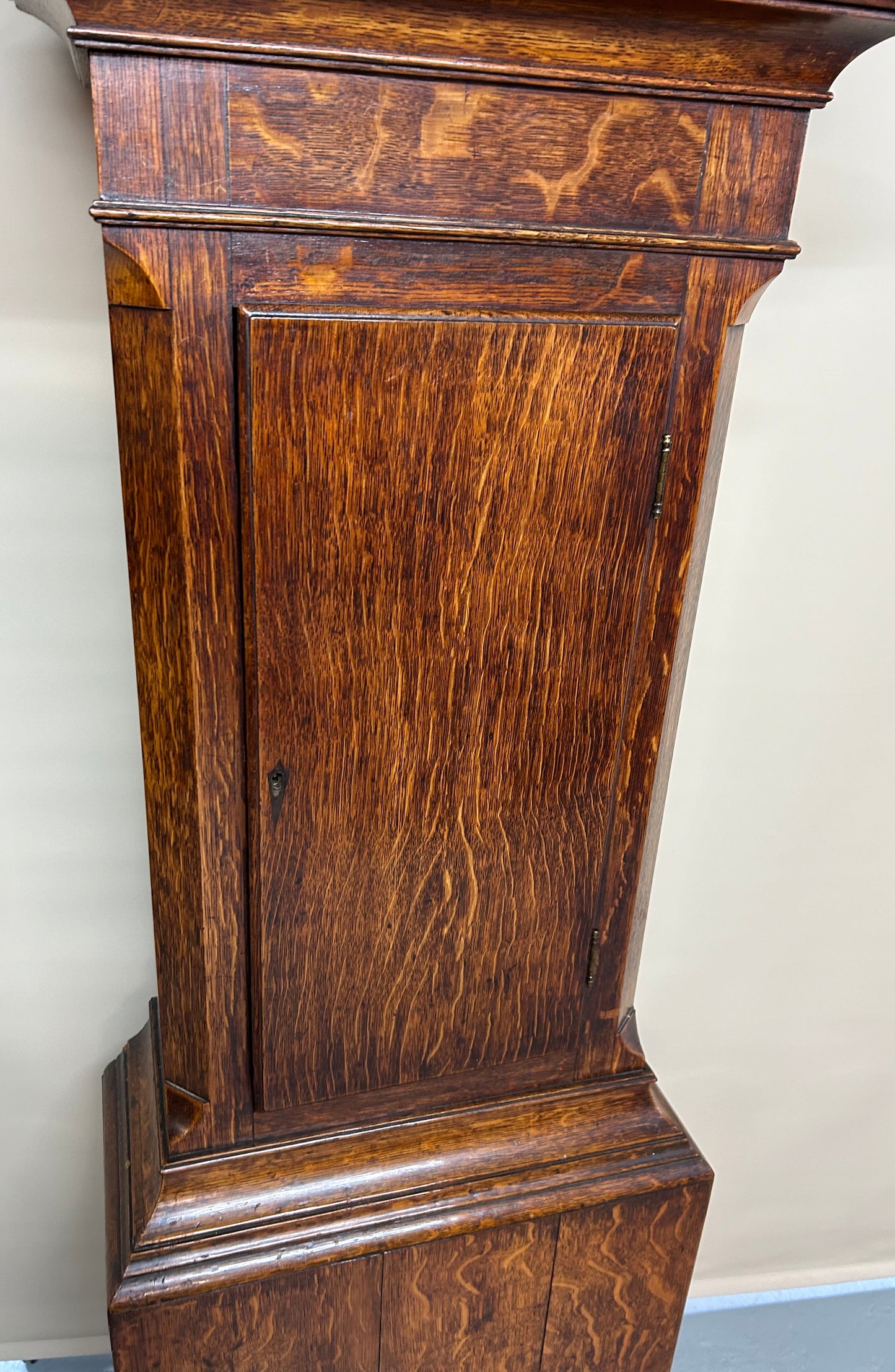 Oak Long Case Grandfather Clock