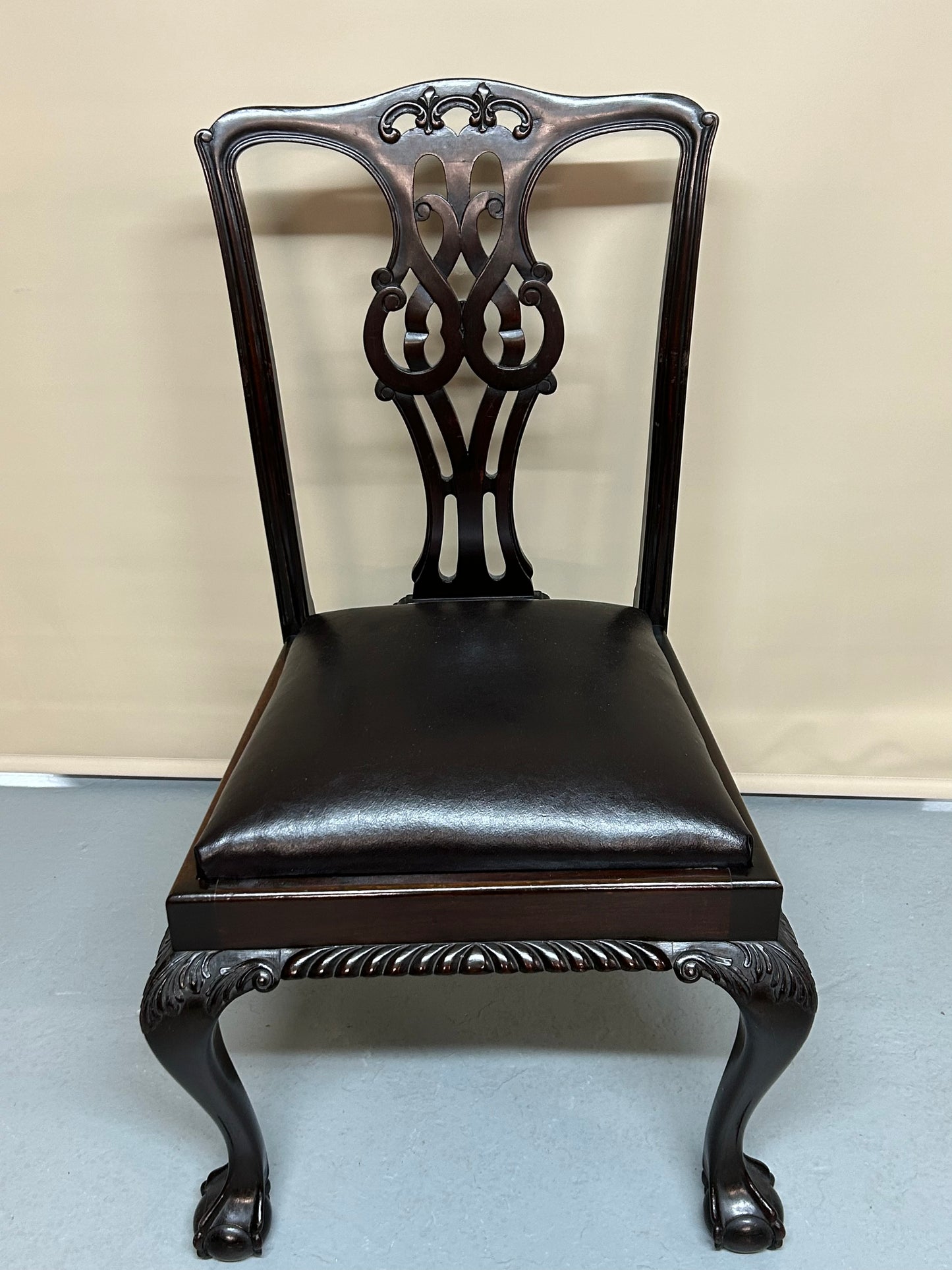 Set of 6 Chippendale Style dining chairs