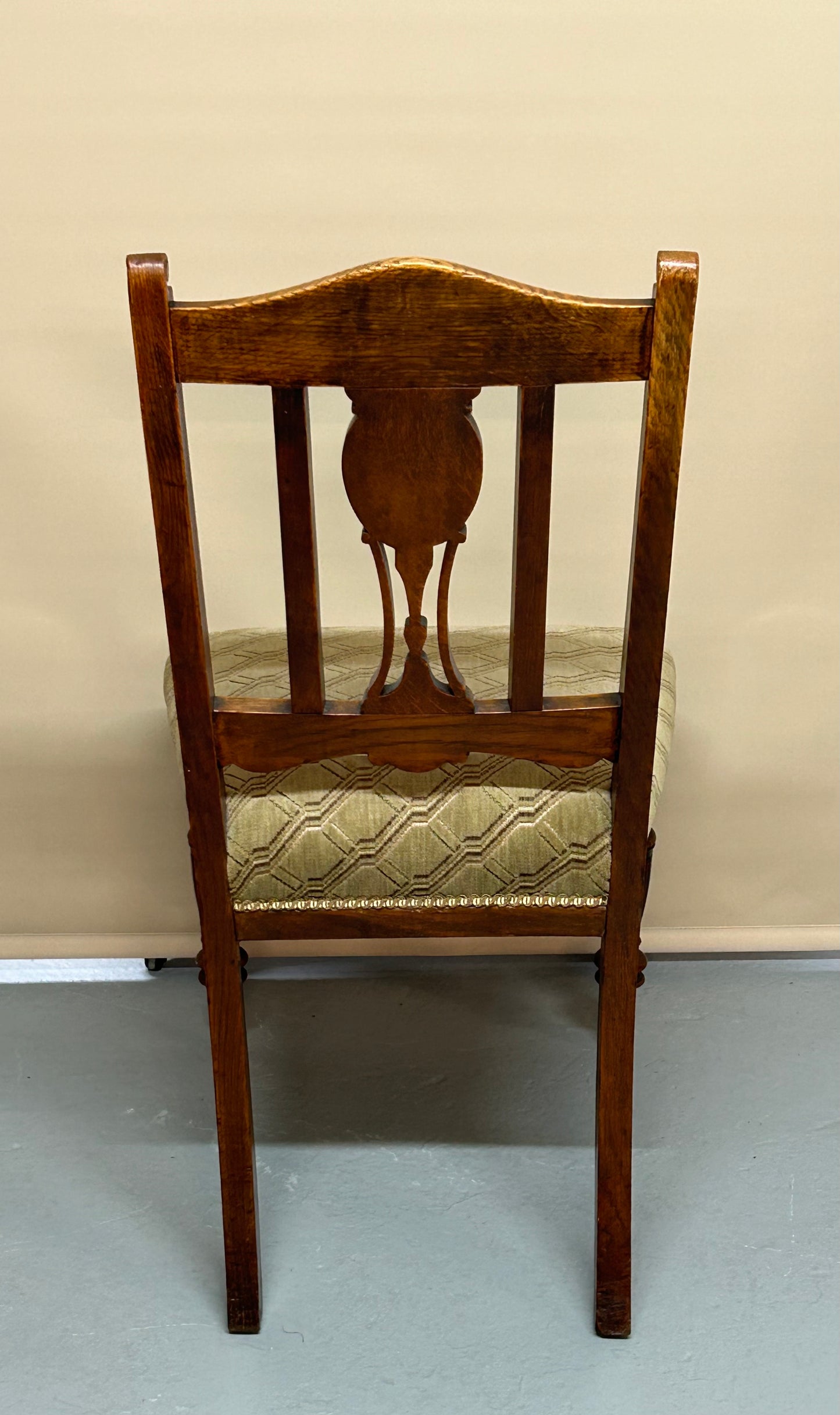 Set of 6 Oak Edwardian Dining Chairs