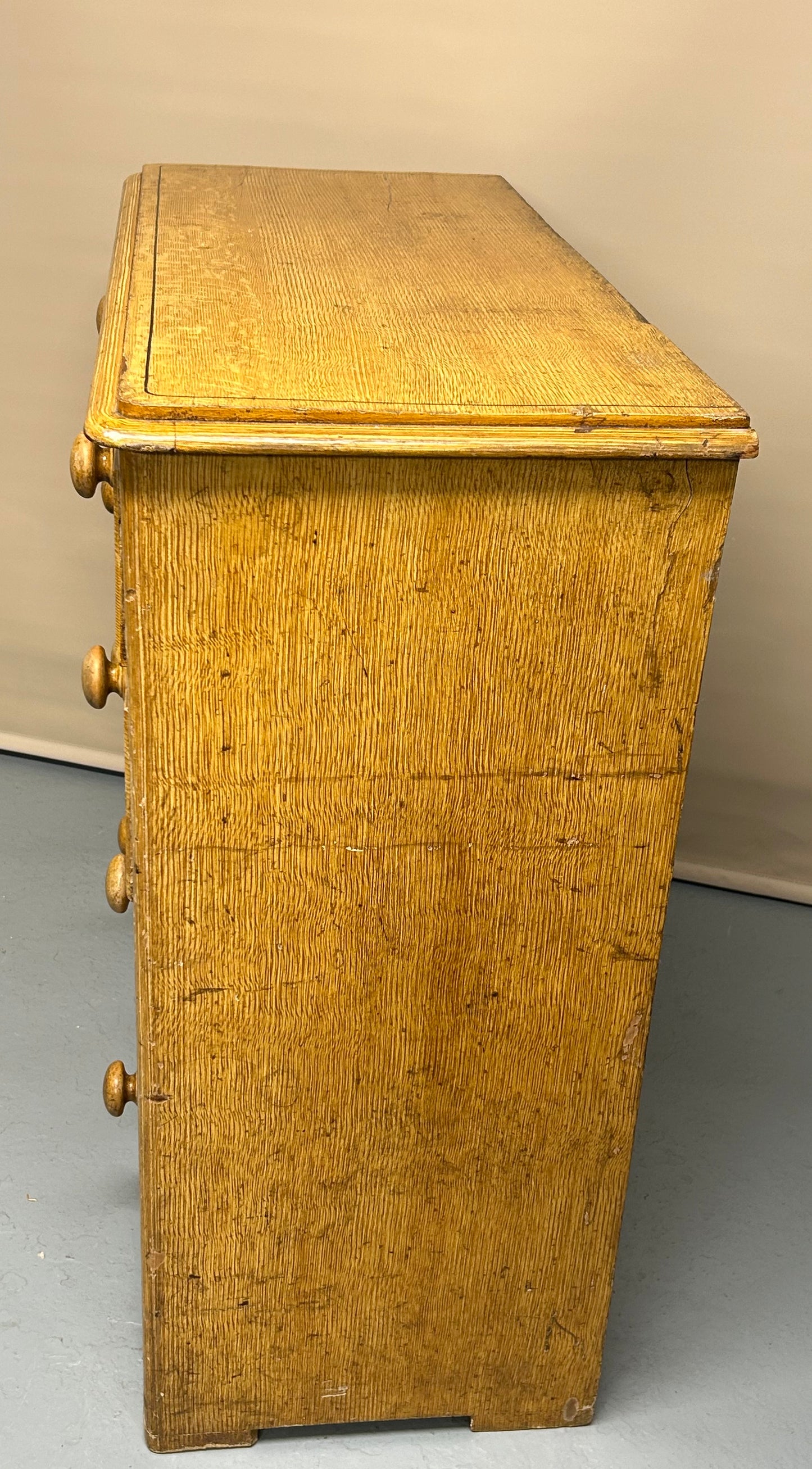 Pine Scumbled Chest Of Drawers