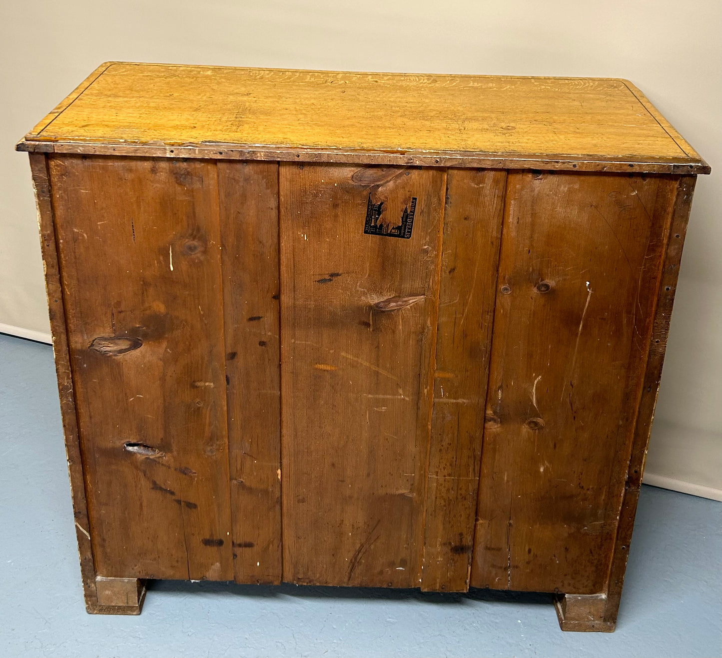 Pine Scumbled Chest Of Drawers