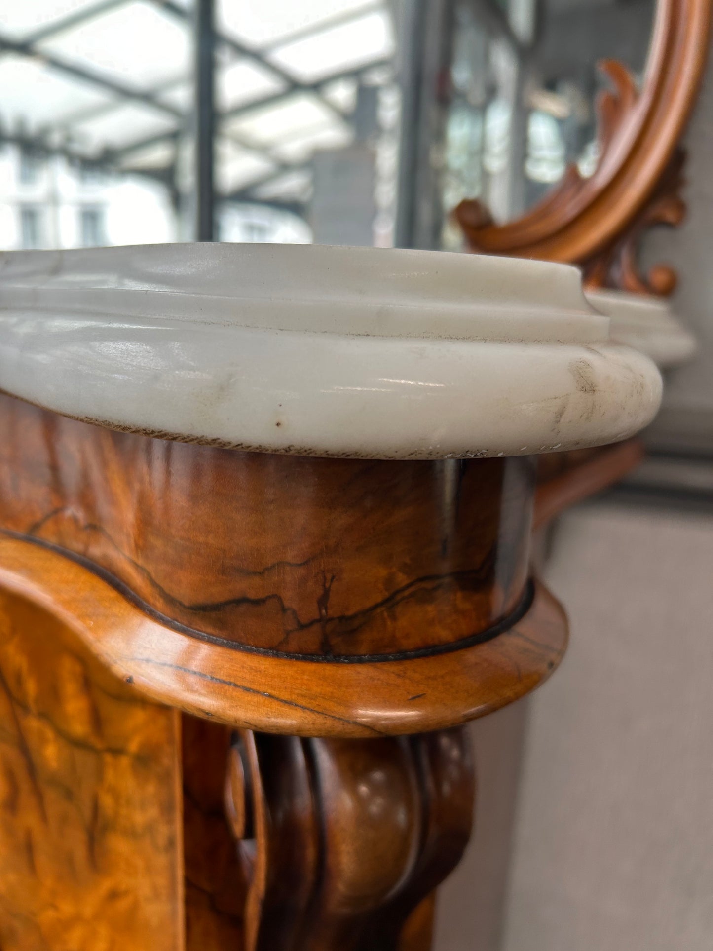 Victorian marble top chiffonier