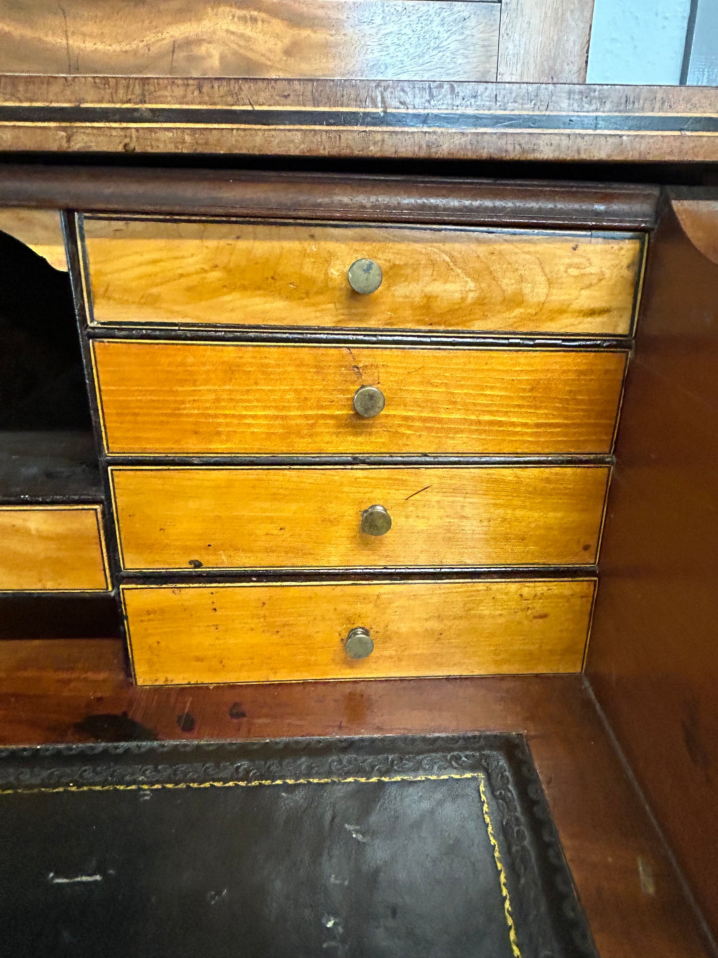 Georgian mahogany Secretaire bookcase