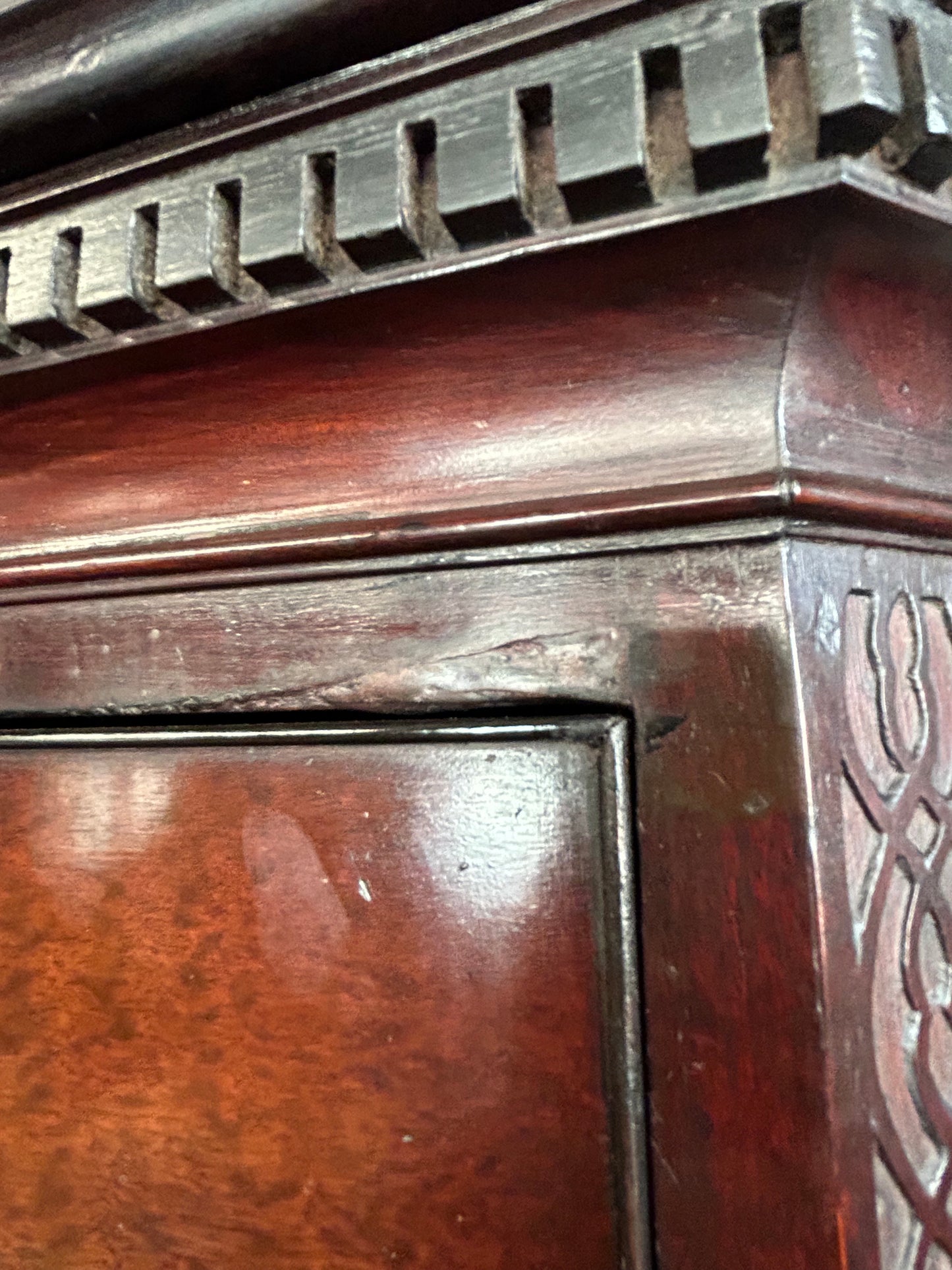 George III Mahogany chest on chest