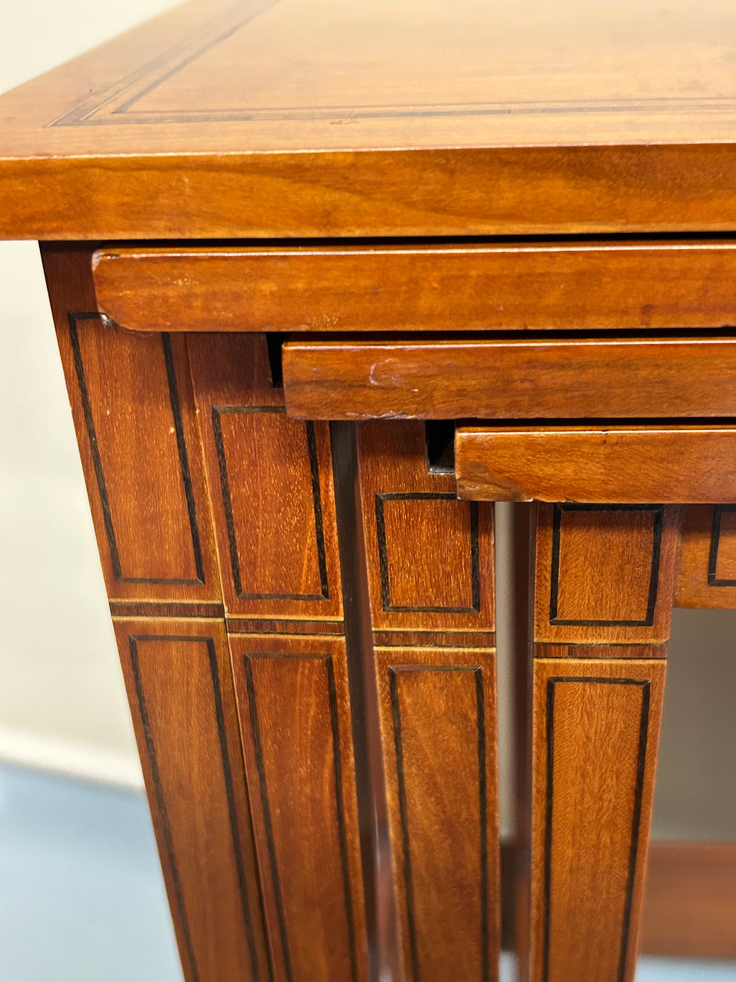 Satinwood and mahogany “Sheraton” nest of tables