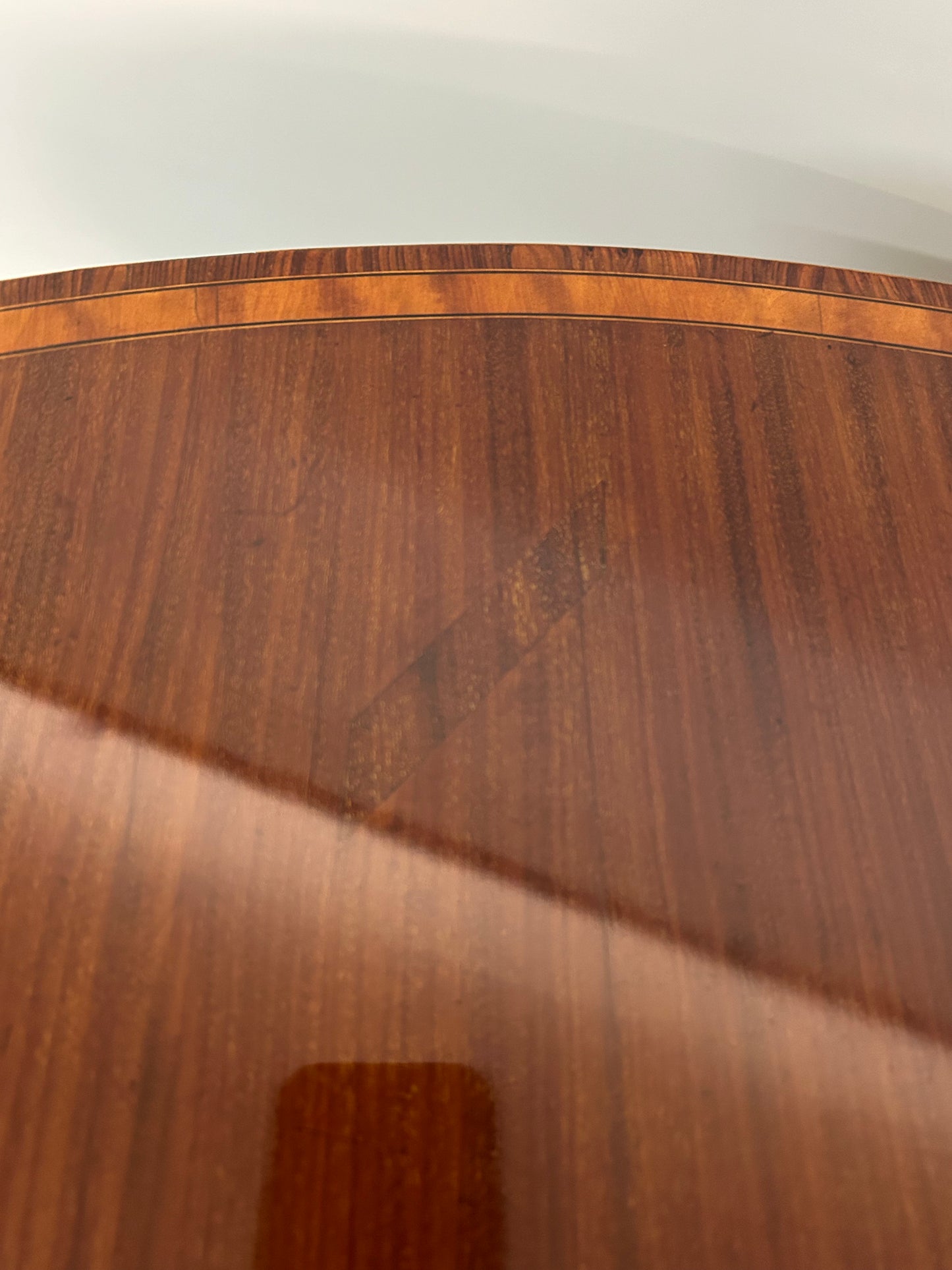 “Sheraton” mahogany inlaid side table