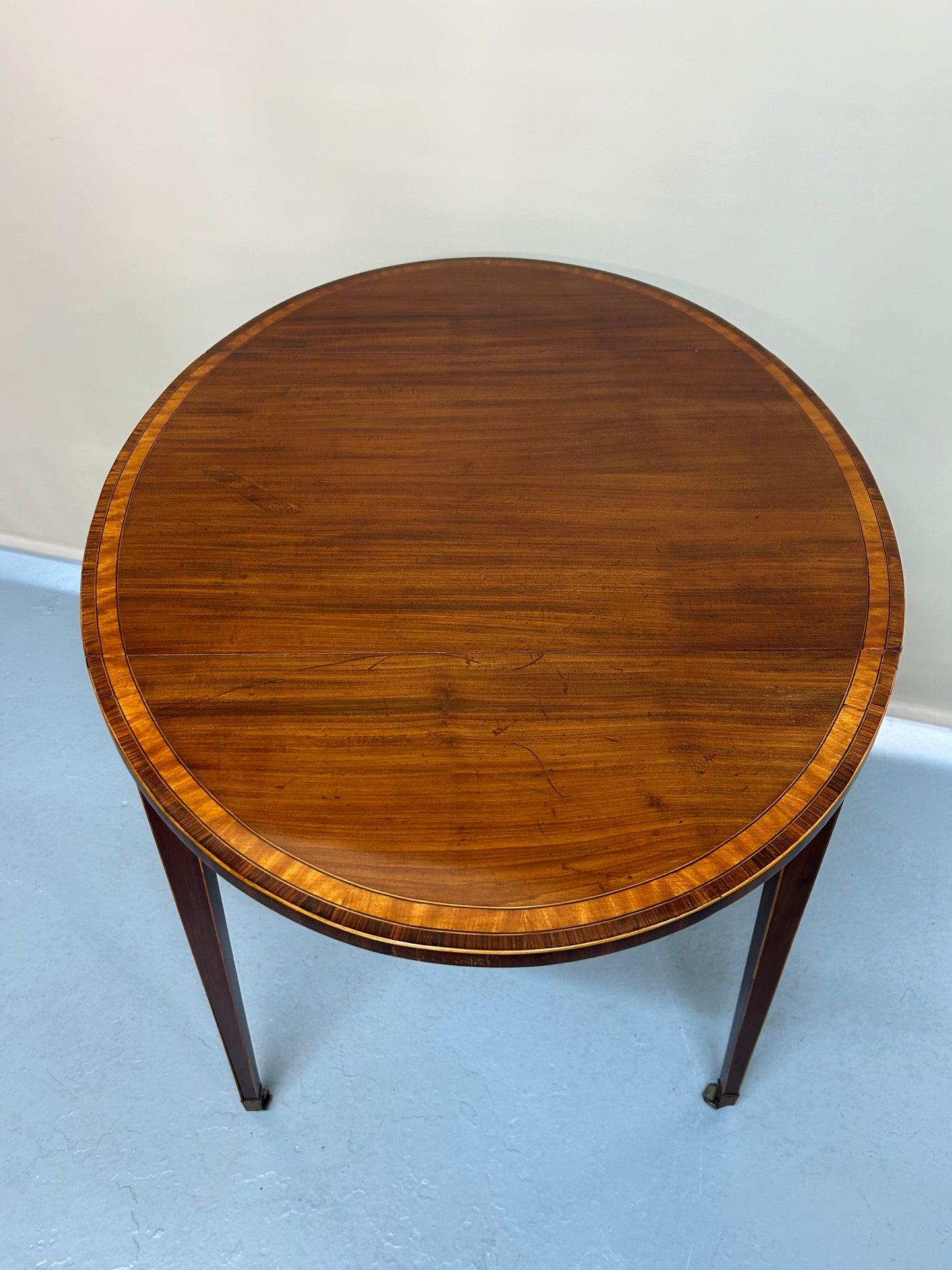 “Sheraton” mahogany inlaid side table