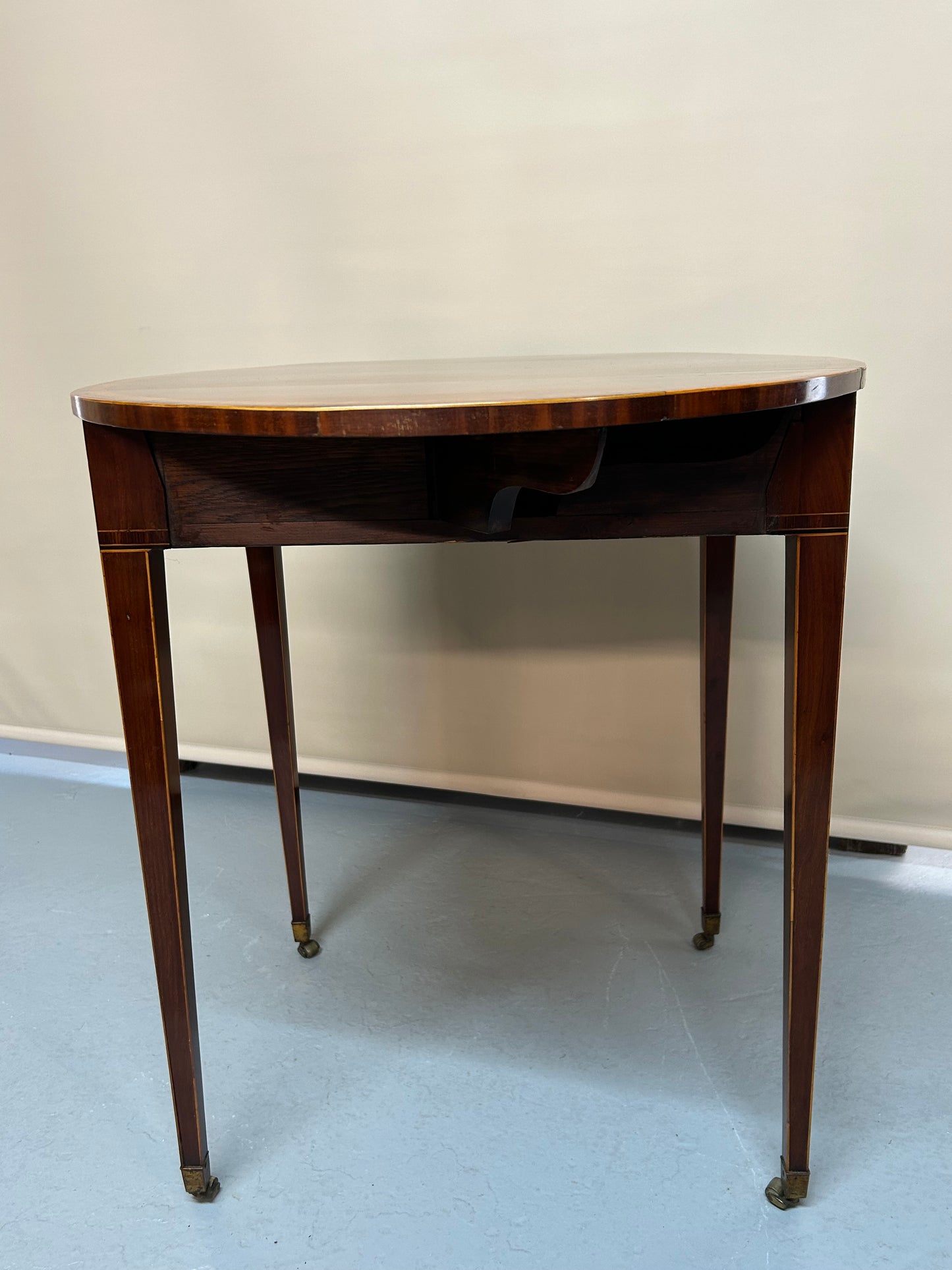 “Sheraton” mahogany inlaid side table