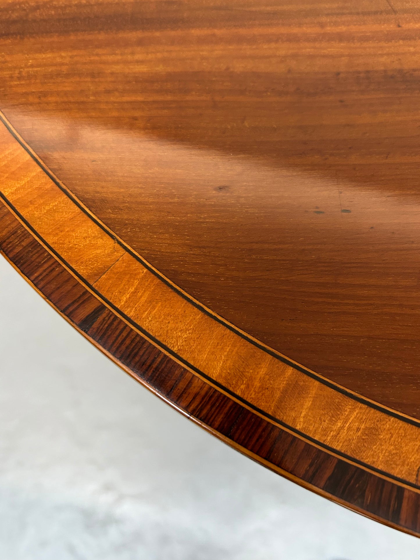 “Sheraton” mahogany inlaid side table