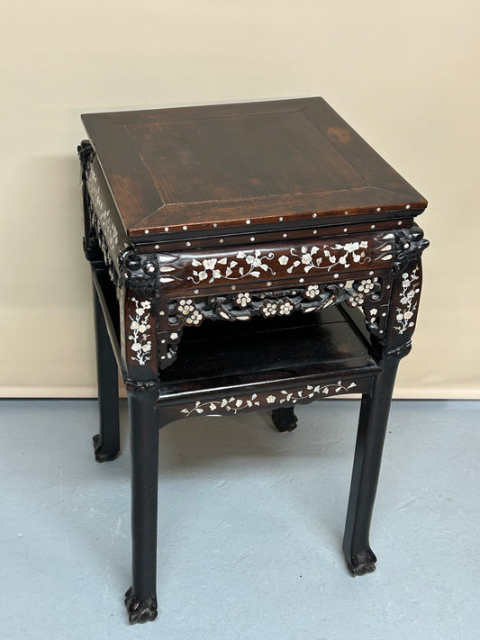 Chinese mother of pearl side table