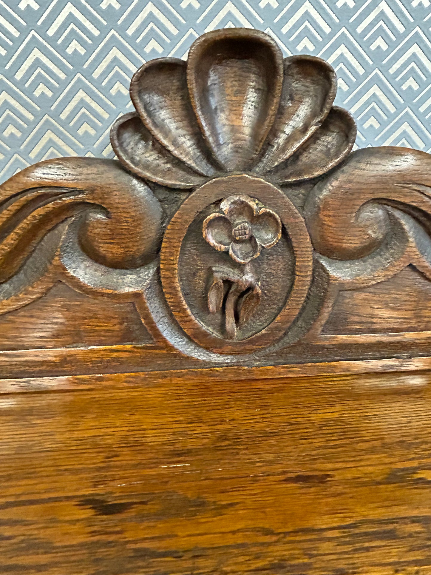 Oak buffet sideboard server.