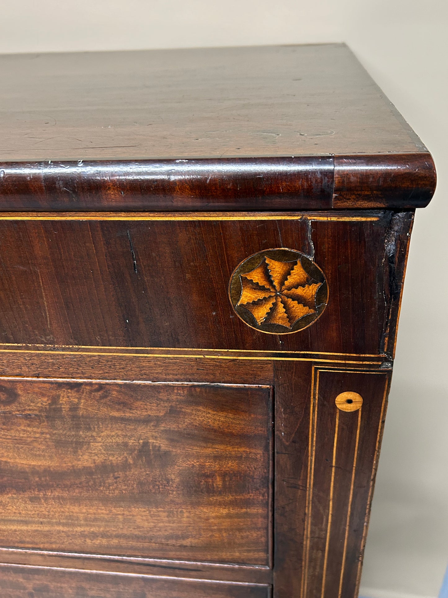 Large Georgian Mahogany Chest Of Drawers