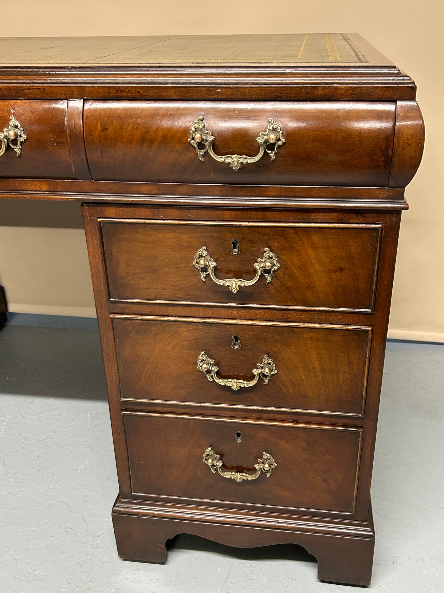 Mahogany Pedestal Desk